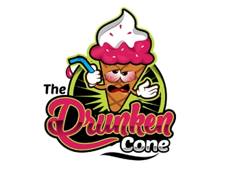 The Drunken Cone logo design by DreamLogoDesign