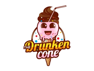 The Drunken Cone logo design by DreamLogoDesign