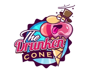 The Drunken Cone logo design by DreamLogoDesign