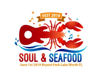 Soul & Seafood Fest 2019 logo design by uttam