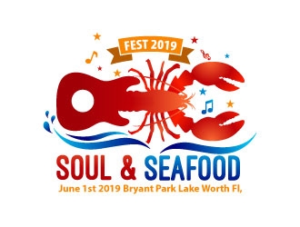 Soul & Seafood Fest 2019 logo design by uttam