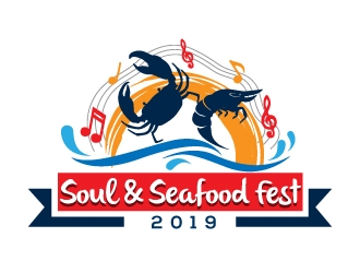 Soul & Seafood Fest 2019 logo design by Suvendu