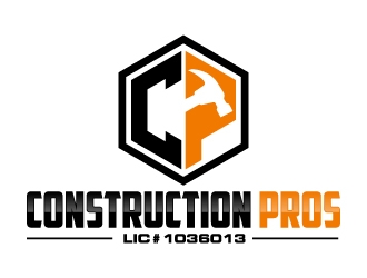 Construction Pros CP LIC#1036013 logo design by jaize