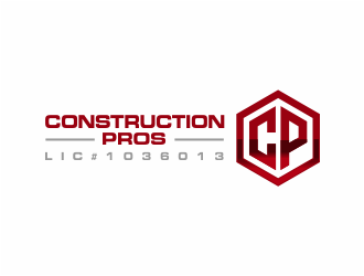 Construction Pros CP LIC#1036013 logo design by kimora