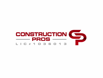 Construction Pros CP LIC#1036013 logo design by kimora