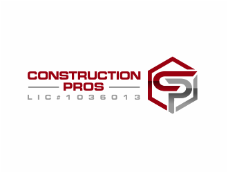 Construction Pros CP LIC#1036013 logo design by kimora