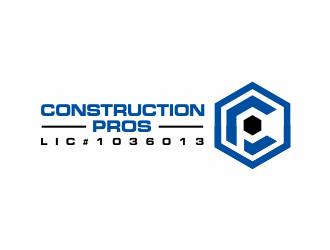 Construction Pros CP LIC#1036013 logo design by kimora