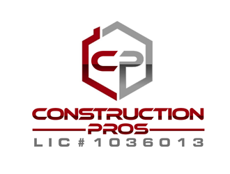 Construction Pros CP LIC#1036013 logo design by kunejo