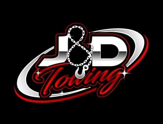 J&D Towing logo design by Aelius