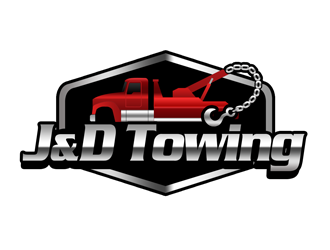 J&D Towing logo design by kunejo