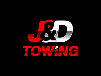 J&D Towing logo design by ubai popi
