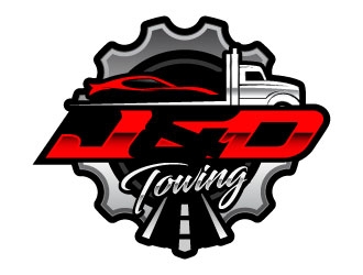 J&D Towing logo design by daywalker