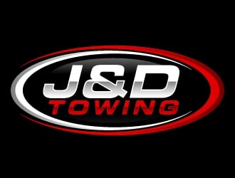J&D Towing logo design by ElonStark