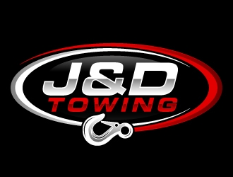 J&D Towing logo design by ElonStark