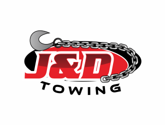 J&D Towing logo design by Greenlight