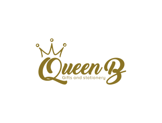Queen B Gifts and Stationery  logo design by ubai popi