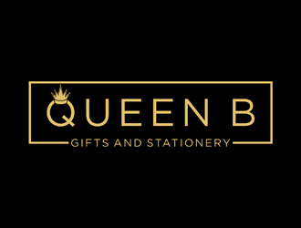 Queen B Gifts and Stationery  logo design by johana