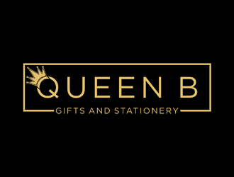 Queen B Gifts and Stationery  logo design by johana