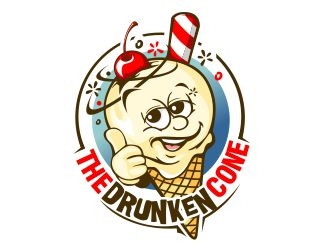 The Drunken Cone logo design by veron