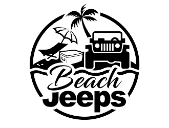 Beach Jeeps logo design by haze