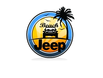 Beach Jeeps logo design by vicafo