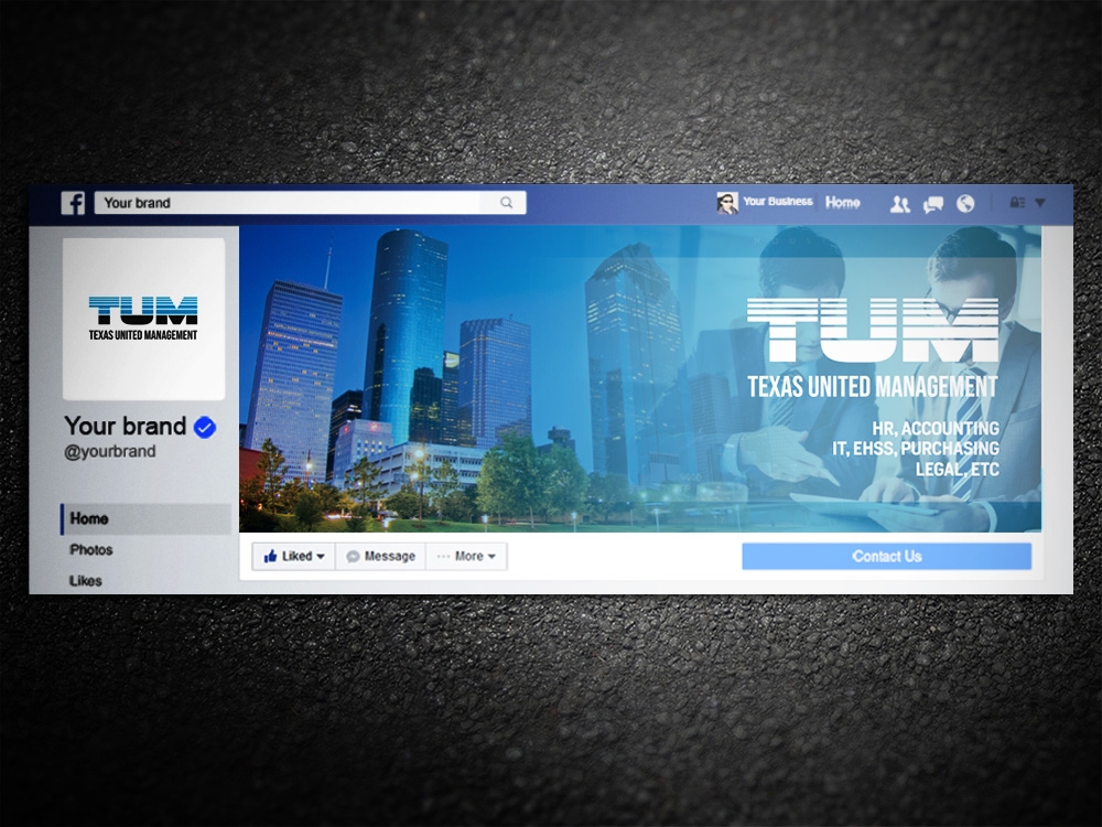 (TUM) Texas United Management Corp. logo design by Kindo