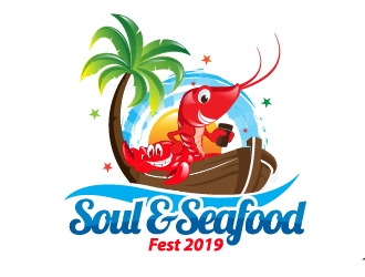 Soul & Seafood Fest 2019 logo design by Suvendu