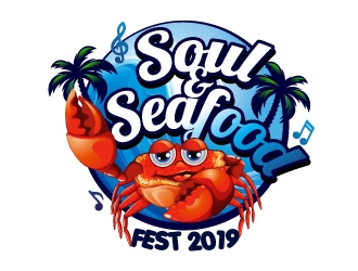 Soul & Seafood Fest 2019 logo design by Xeon