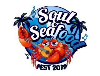 Soul & Seafood Fest 2019 logo design by Xeon
