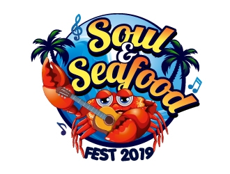 Soul & Seafood Fest 2019 logo design by Xeon