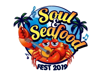 Soul & Seafood Fest 2019 logo design by Xeon