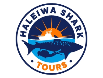 Haleiwa Shark Tours logo design by ORPiXELSTUDIOS