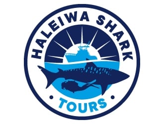 Haleiwa Shark Tours logo design by ORPiXELSTUDIOS