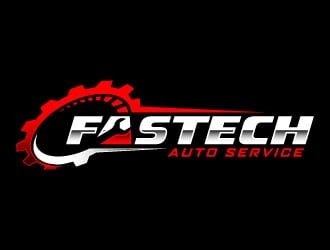 Fastech Auto Service logo design by daywalker