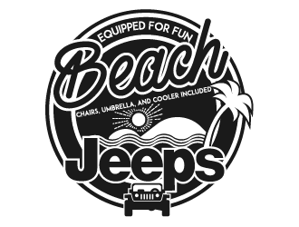 Beach Jeeps logo design by IanGAB