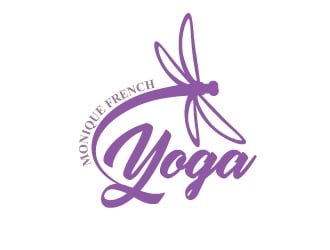 Monique French Yoga logo design by d1ckhauz