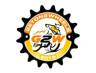 GetOn2Wheels logo design by dasigns
