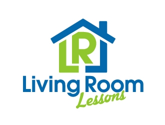 Living Room Lessons logo design by ElonStark