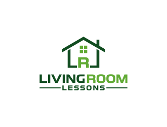Living Room Lessons logo design by ubai popi