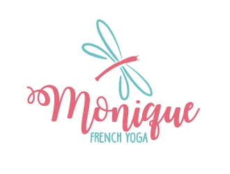 Monique French Yoga logo design by ElonStark