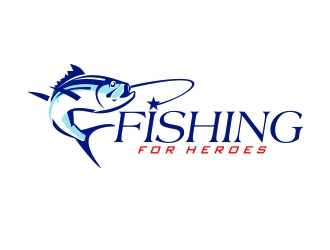 Fishing For Heroes  logo design by vicafo