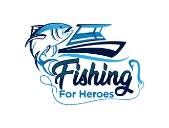 Fishing For Heroes  logo design by Suvendu