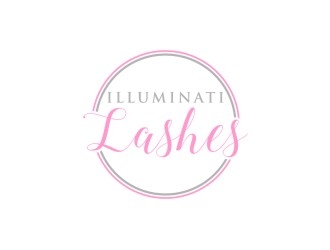 Illuminati Lashes logo design by bricton