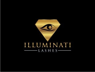 Illuminati Lashes logo design by bricton