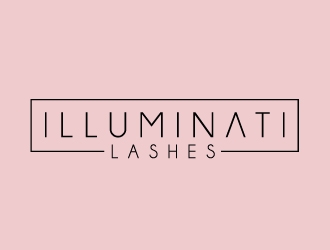 Illuminati Lashes logo design by ElonStark