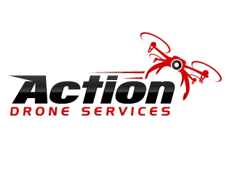 Action Drone Services  logo design by nexgen