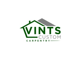 Vints Custom Carpentry logo design by bricton