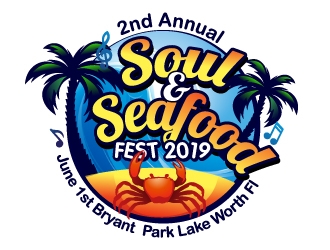 Soul & Seafood Fest 2019 logo design by Xeon
