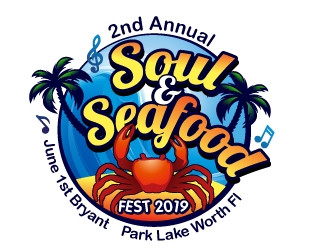 Soul & Seafood Fest 2019 logo design by Xeon