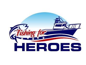 Fishing For Heroes  logo design by jaize